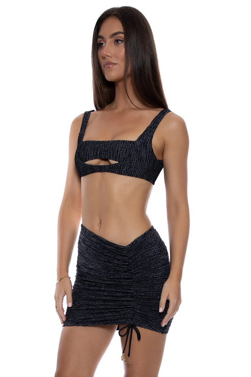 Luli Fama Vibras Scrunch Up Mini Skirt